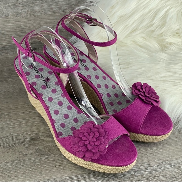 Montego Bay Club Canvas Upper Wedges Size 12 - Picture 1 of 8